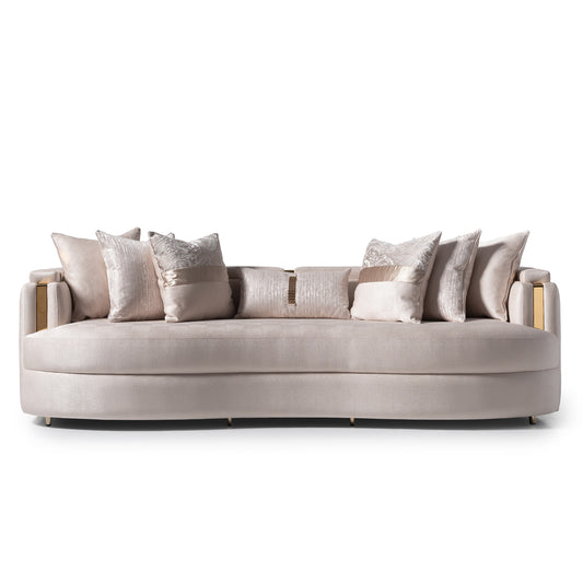 Carmela Mansion Sofa Almond Gold